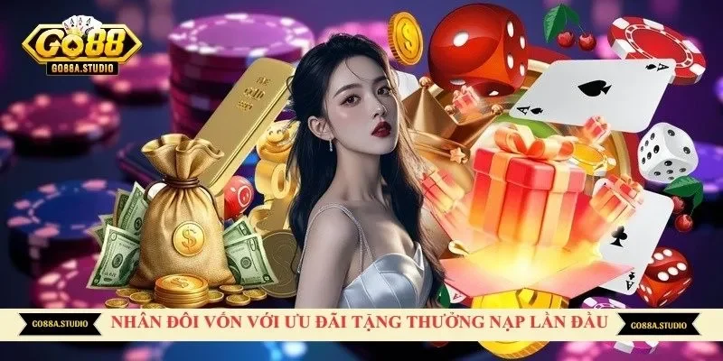 Nhân đôi vốn với ưu đãi tặng thưởng nạp lần đầu